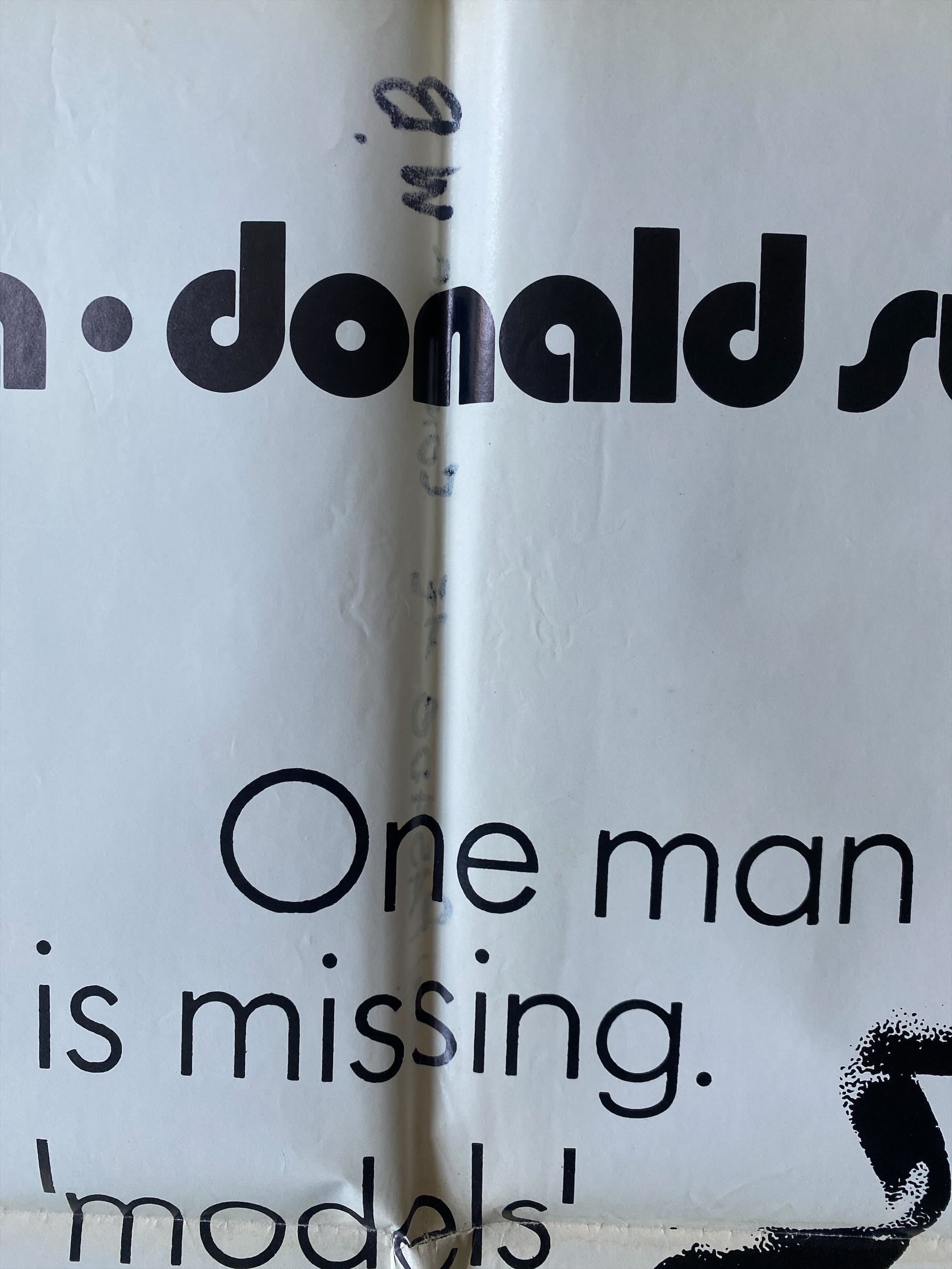 Klute (1971) Jane Fonda Donald Sutherland Original Movie Poster