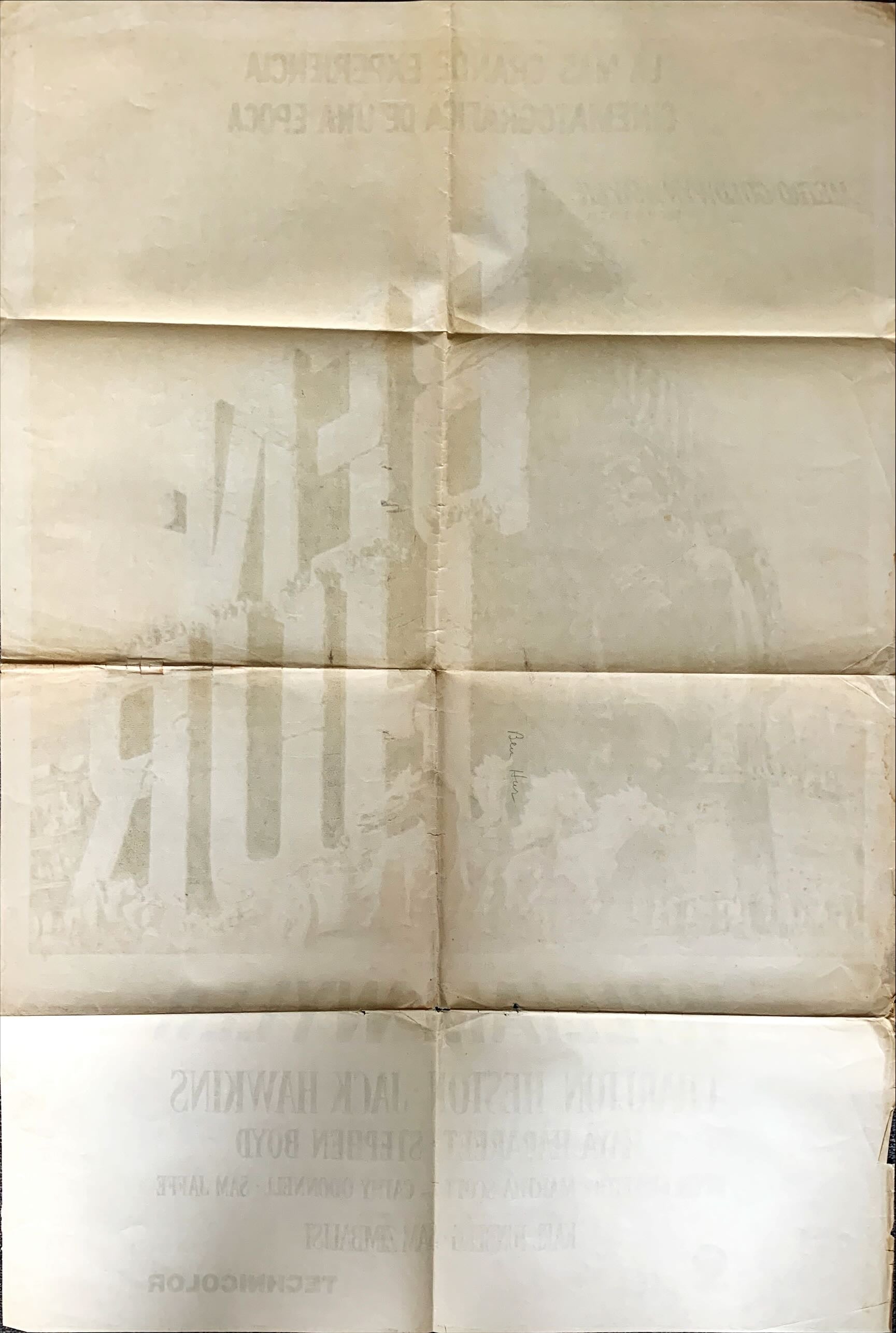 Ben Hur (1960) One Sheet Movie Poster - ARG