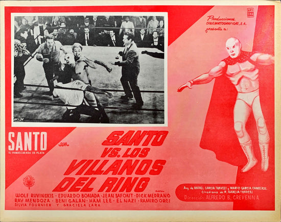 (352) Santo versus los villanos del Ring Mexican lobby card