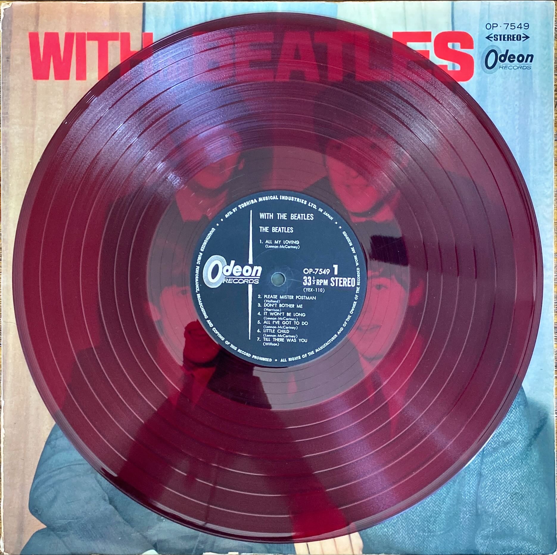 The Beatles - With the Beatles Rare Japanese Pressing Clasic Rock Vinyl/LP #R41