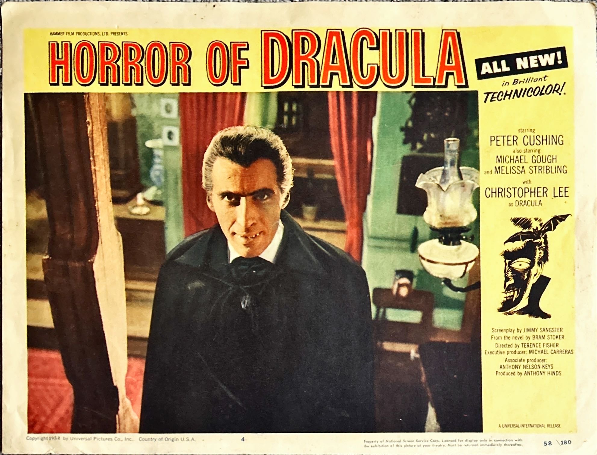 Horror of Dracula (1958) 2X Lobby Cards