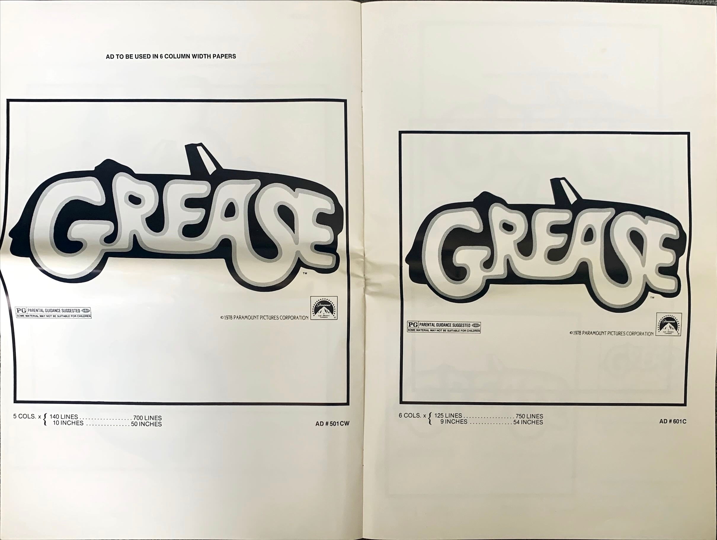 Grease (1987), Pressbook, John Travolta
