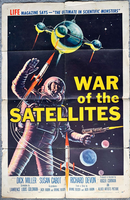 #466  War of the satellites movie poster -1958