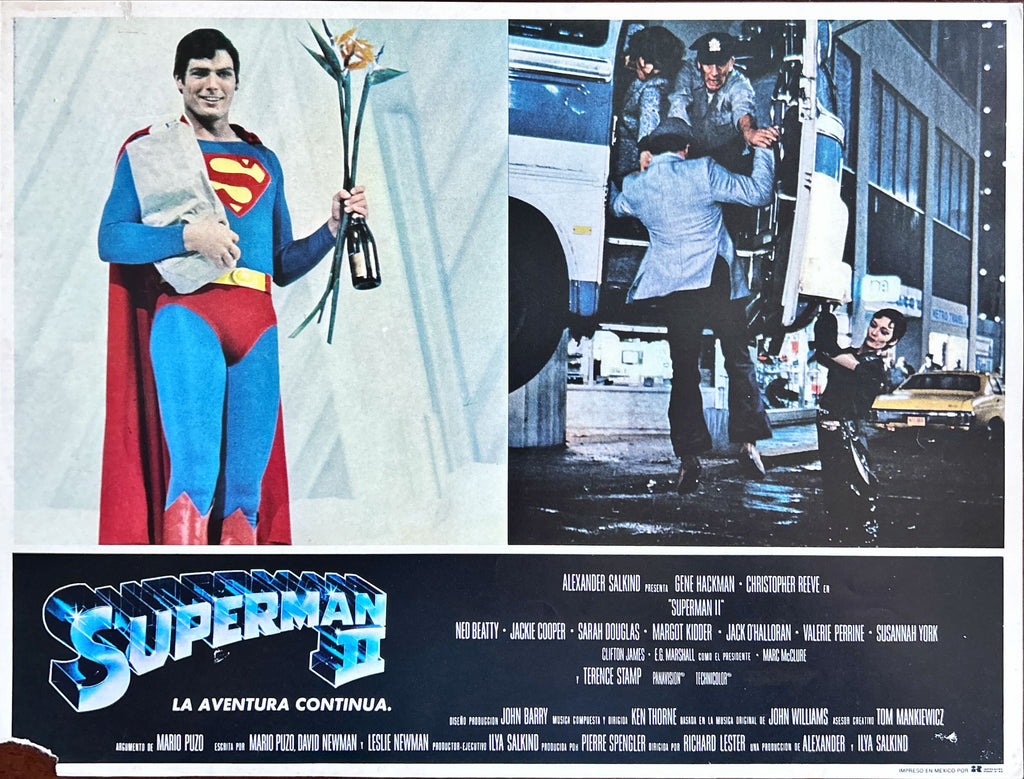 Superman II-III-IV Mexican Lobby Card-Mini Poster bundle
