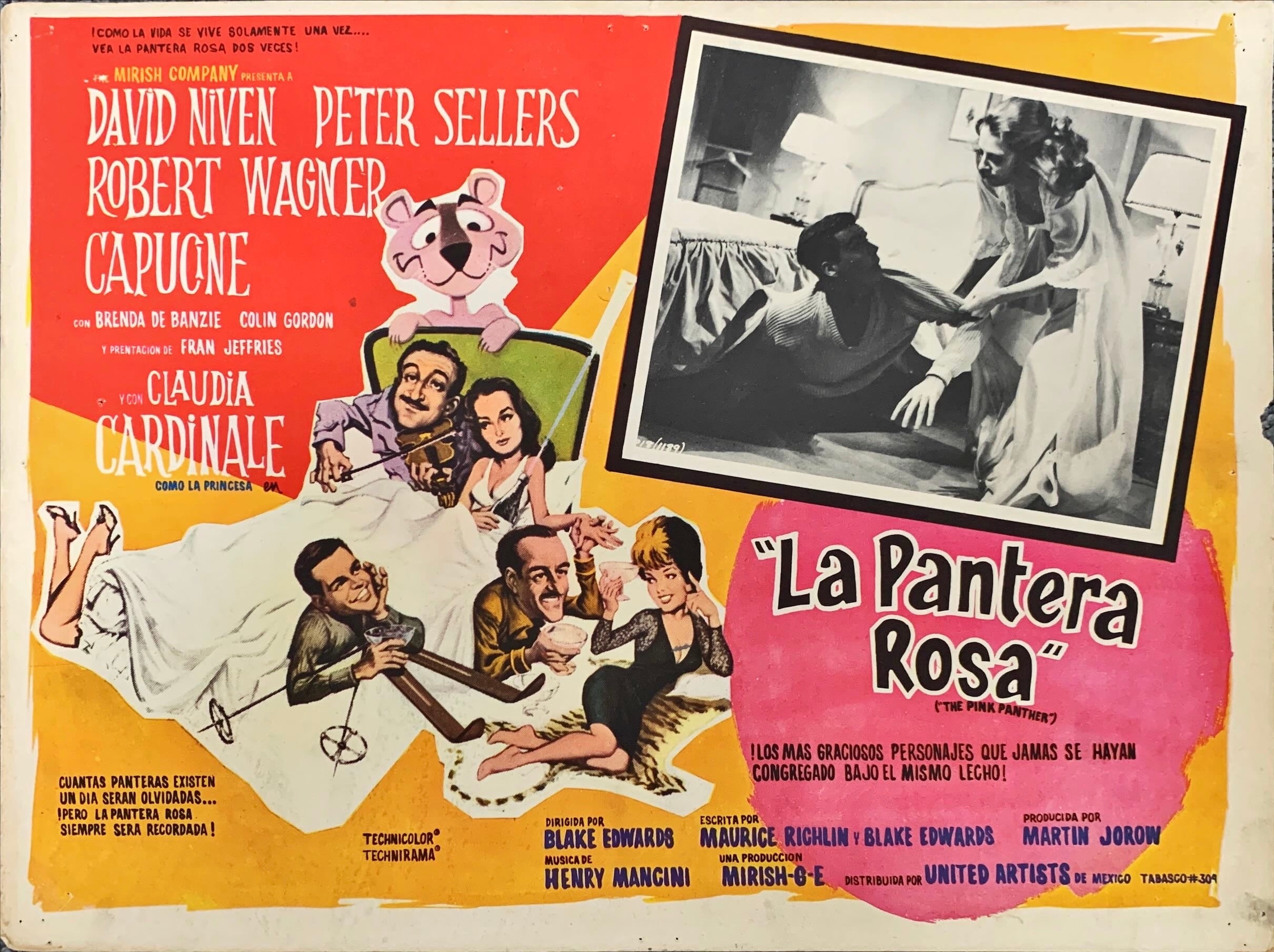 The Pink Panther (1963) 4x Lobby Cards - MX