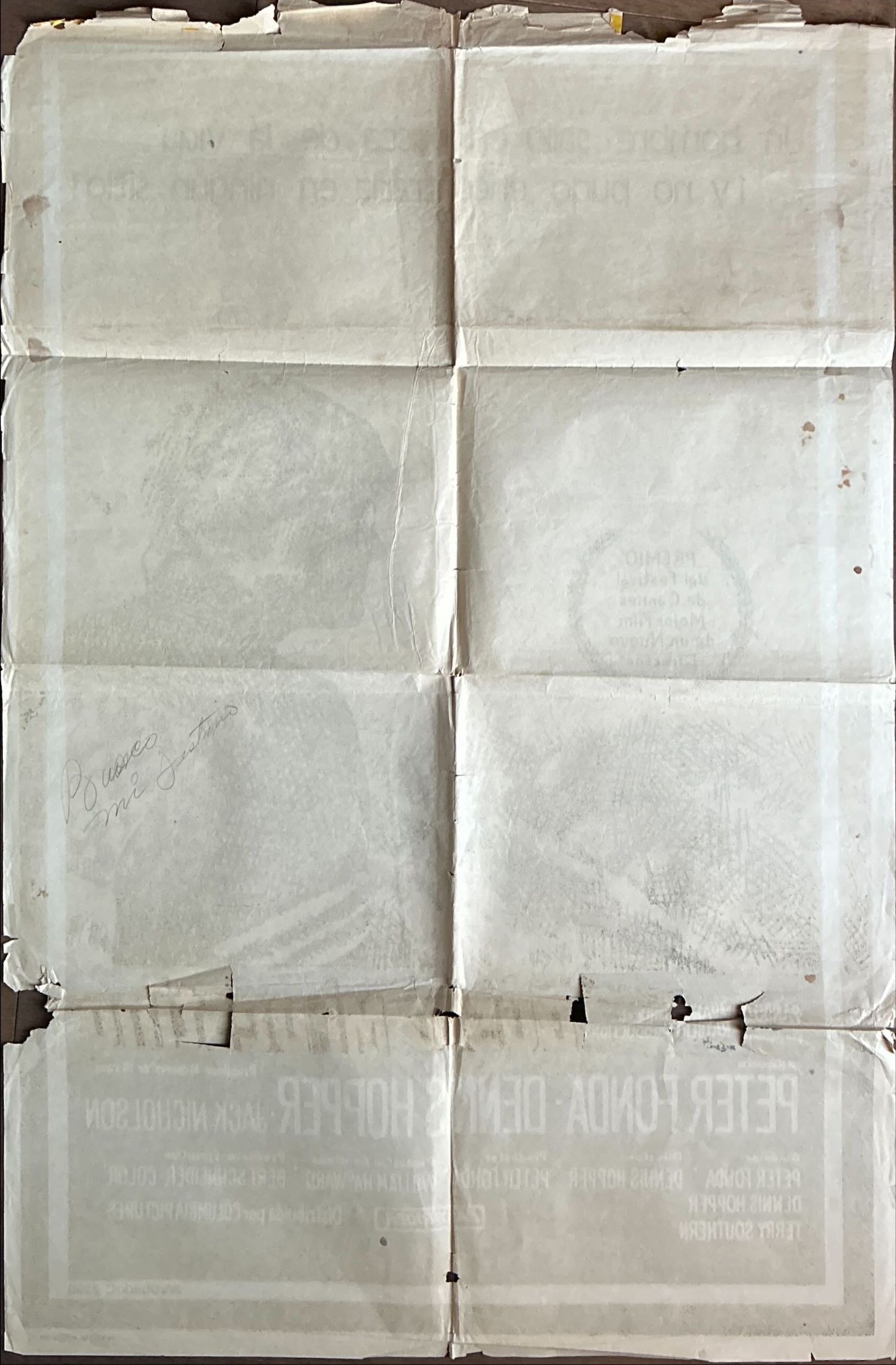 Easy Rider (1969) One Sheet Movie Poster - ARG, Biker Classic, Fixer Upper