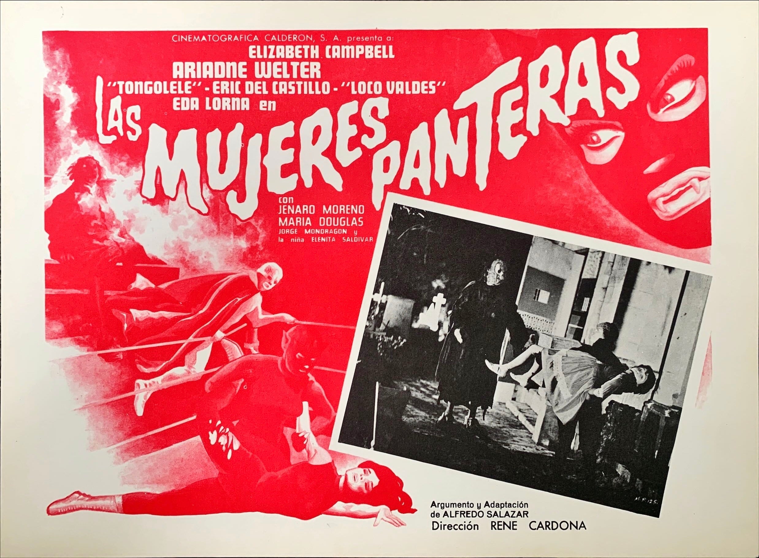 Las Mujeres Panteras - 2x Lobby Cards - MX