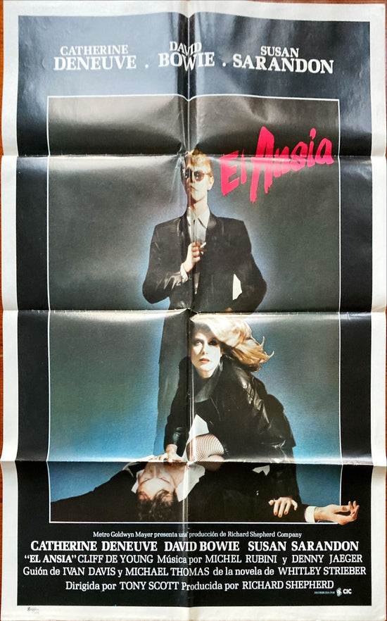 The Hunger,  1sh 1983 spanish poster -David Bowie