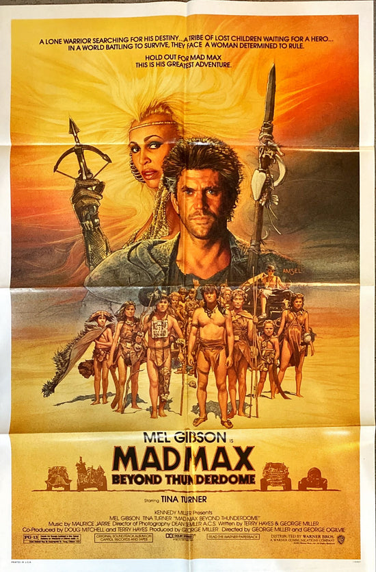 Mad Max Beyond Thunderdome (1985) One Sheet Movie Poster - Mel Gibson, Amsel