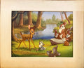 Bambi & Thumper Forest Secrets - Disney (1947) Official Lithograph