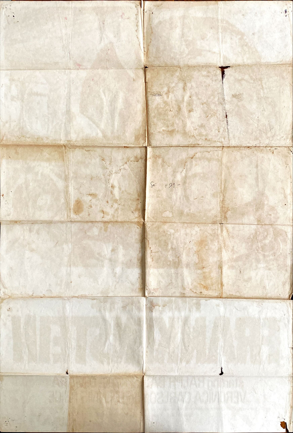 Horror of Frankenstein (1971) Original UK Movie Poster 1 Sheet, Hammer Horror