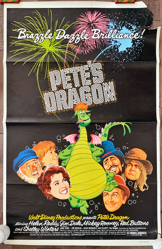 Disney’s Pete’s Dragon, original movie poster fair condition