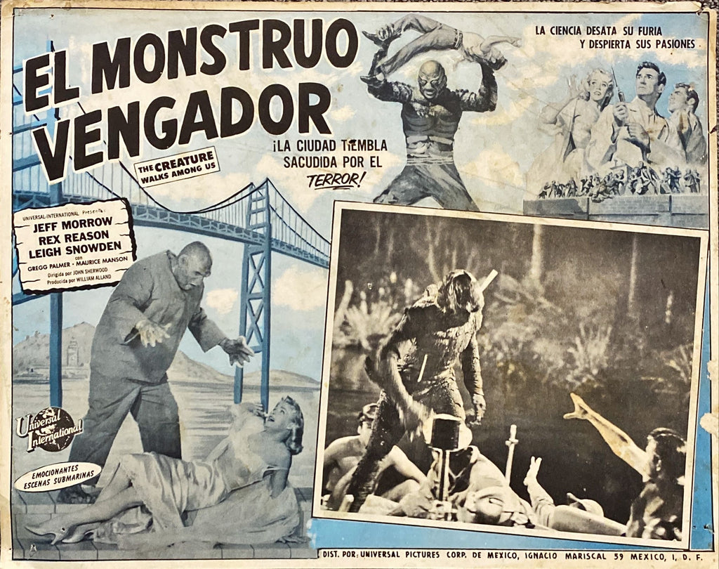 Creature Walks Among Us (1956) 3x Lobby Cards - MX