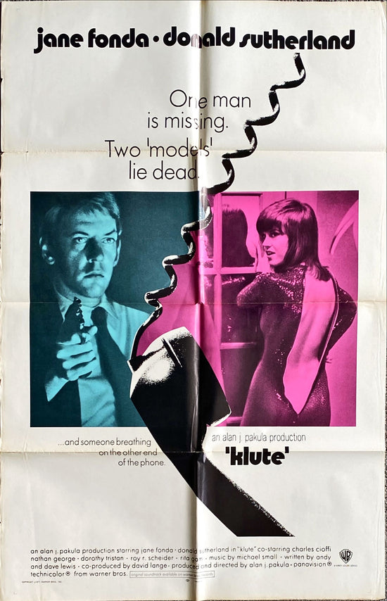 Klute (1971) One Sheet Movie Poster