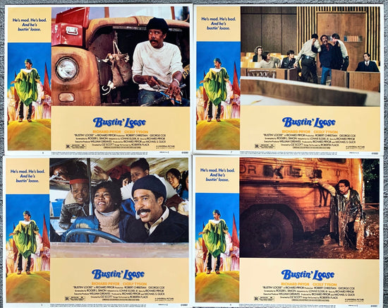 Bustin Loose (1981) 4x Lobby Cards - Richard Pryor