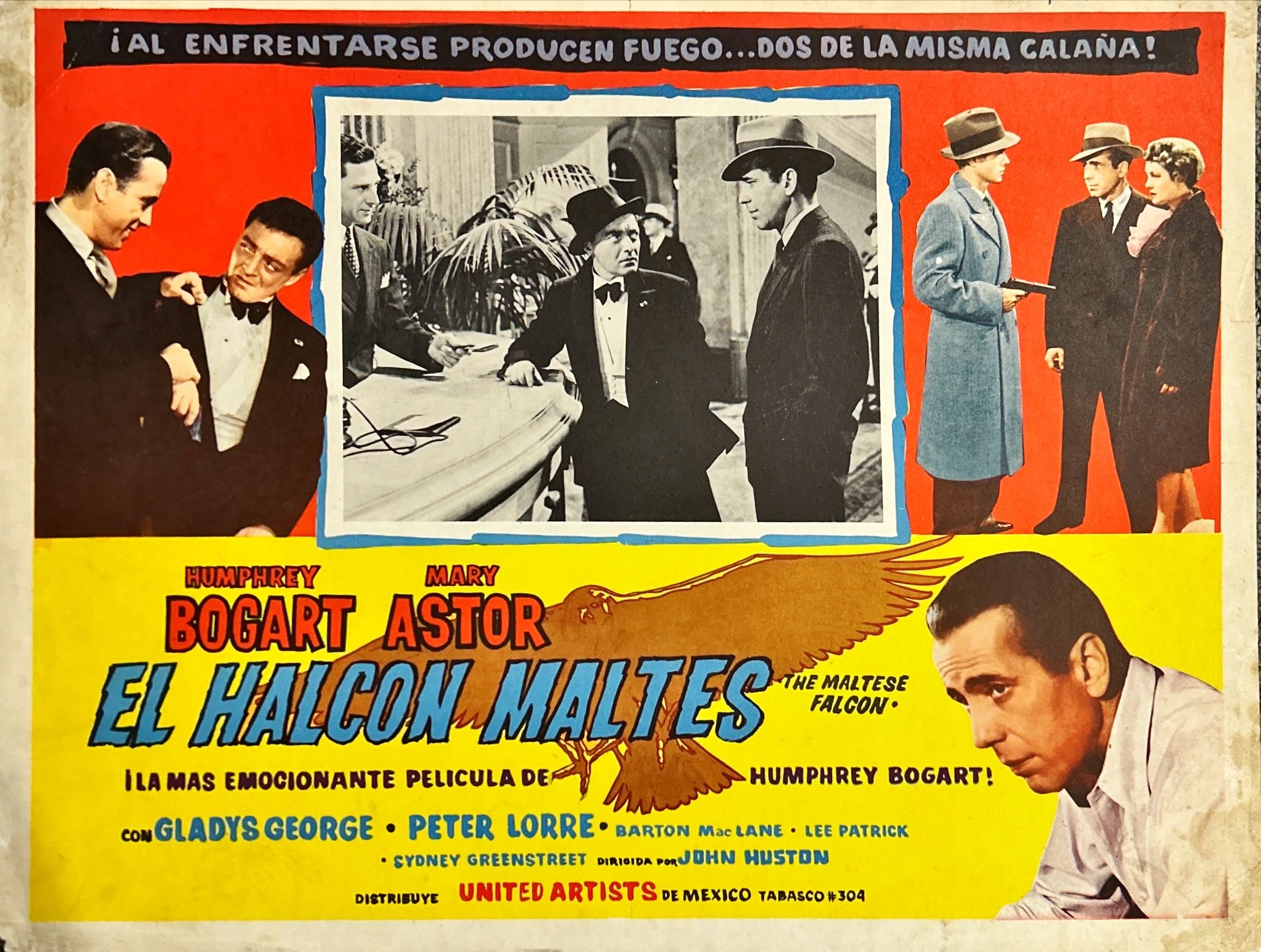 The Maltese Falcon (1941) Lobby Card - MX