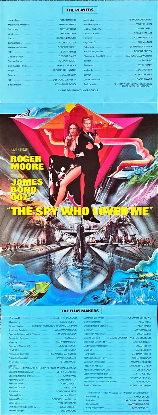 960 SPY WHO LOVED ME (2) promo brochure combo 1977 - Roger Moore as James Bond