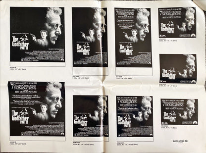 Godfather Part III - Al Pacino. Original Press Book