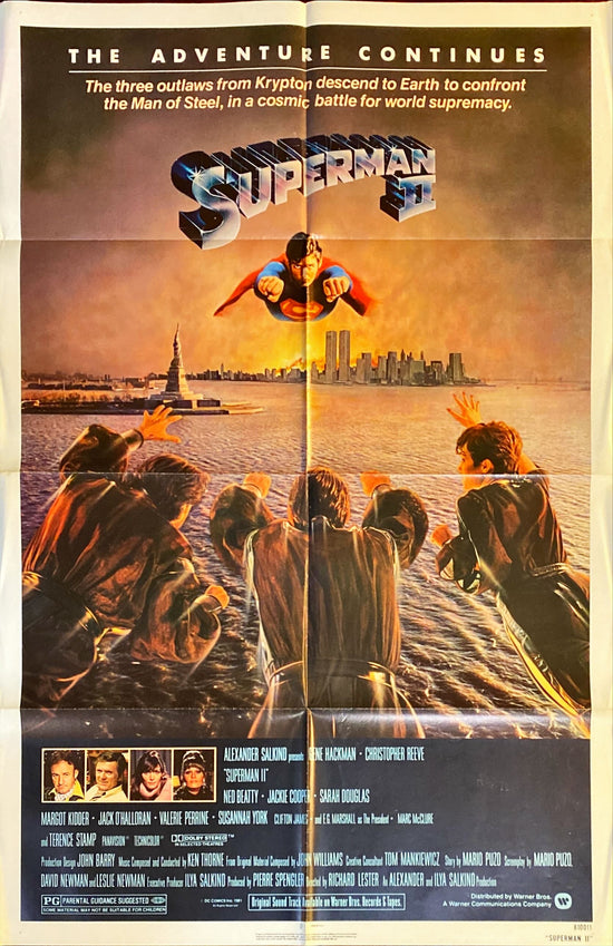 Superman II (1980) Original Movie Poster, Christopher Reeve