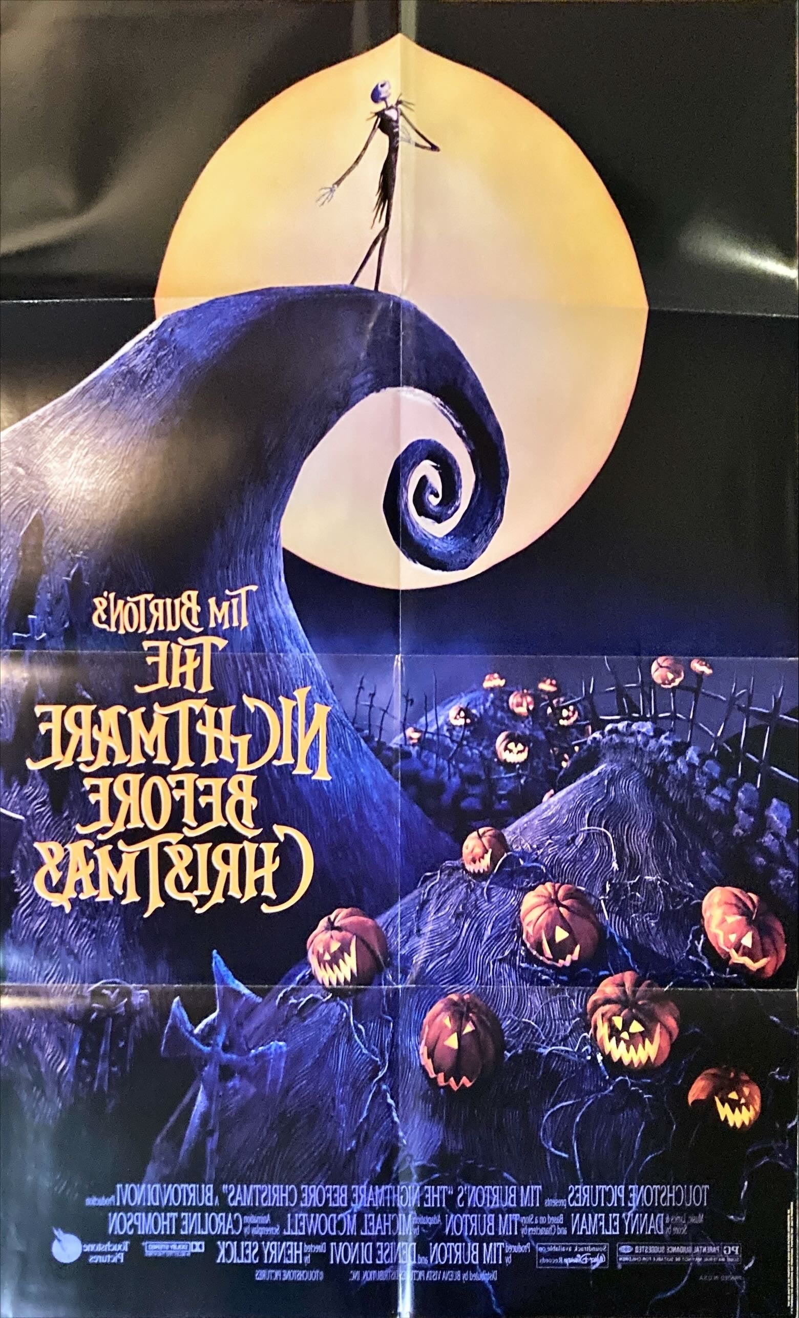 #2136 NIGHTMARE BEFORE CHRISTMAS DS 1sh 1993 Tim Burton