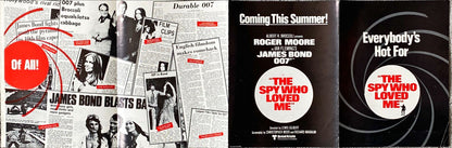 960 SPY WHO LOVED ME (2) promo brochure combo 1977 - Roger Moore as James Bond