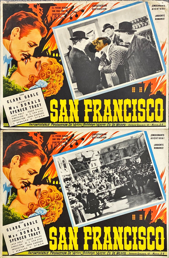 San Francisco (1936) 2x Lobby Cards - MX