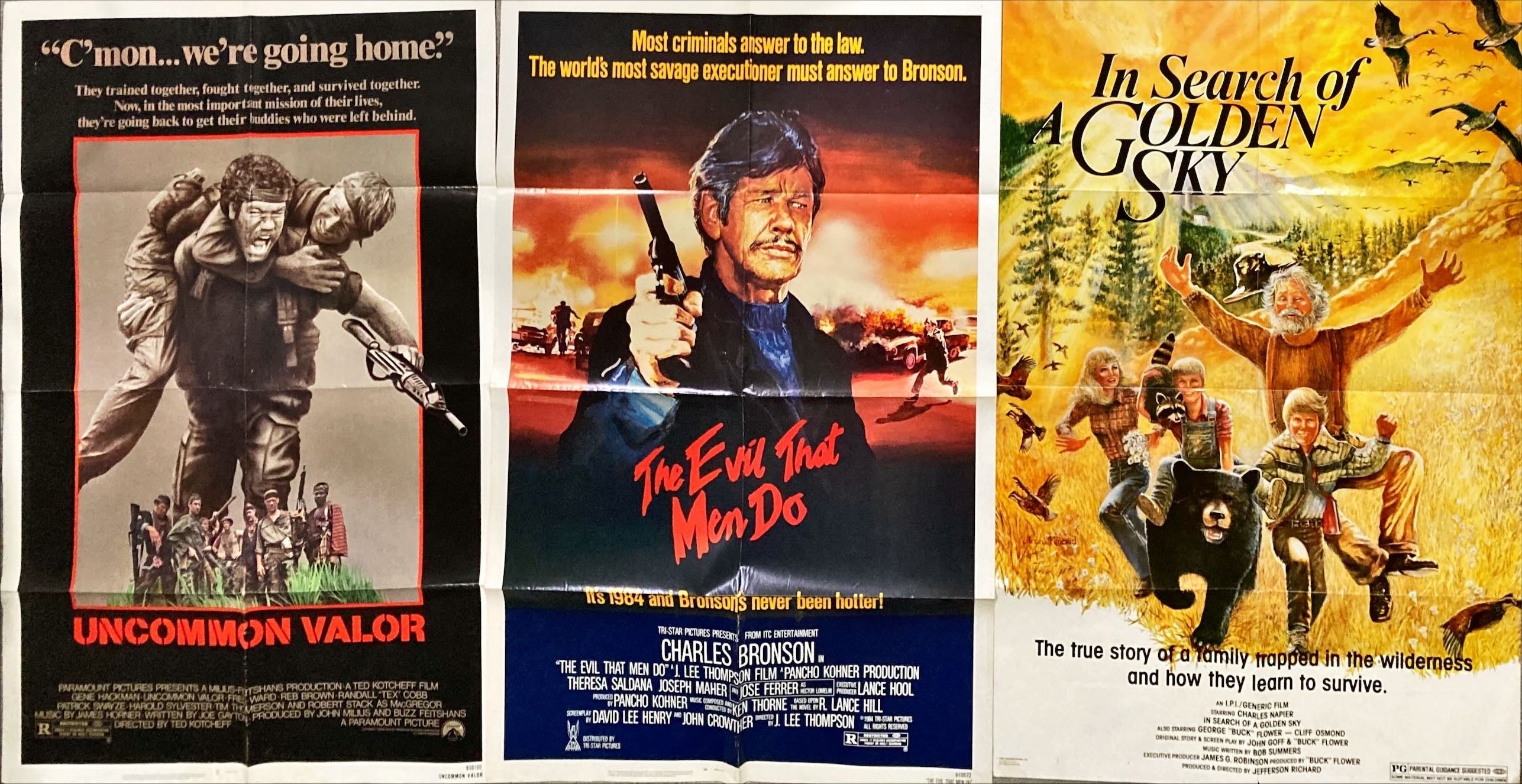 1980's Movie Poster Bundle Set (11 Original Movie Posters + 1 Lobby Card)