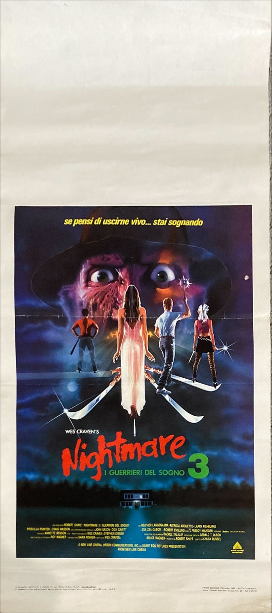 Nightmare on Elm Street 3 Locandina Movie Poster ITAL