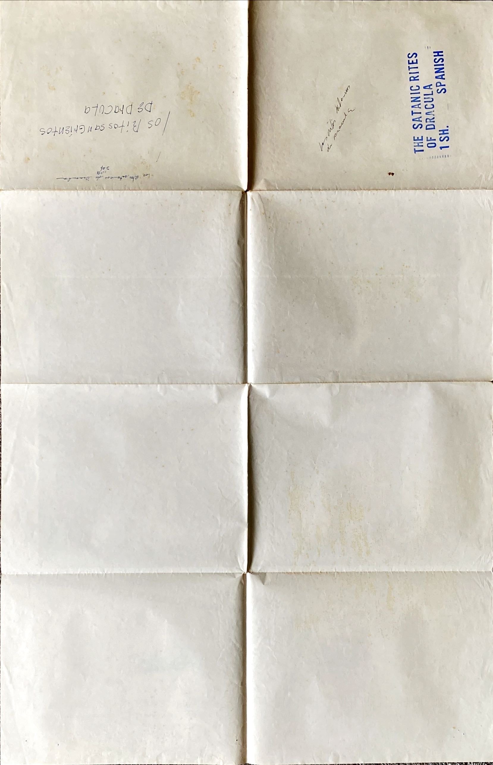 Satanic Rites of Dracula (1974) One Sheet Movie Poster - Christopher Lee