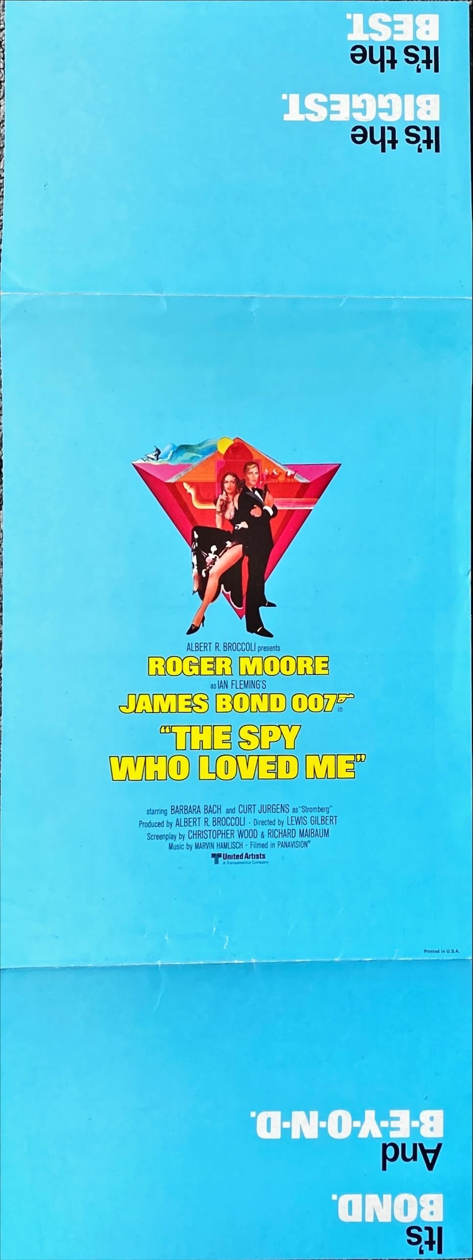 960 SPY WHO LOVED ME (2) promo brochure combo 1977 - Roger Moore as James Bond