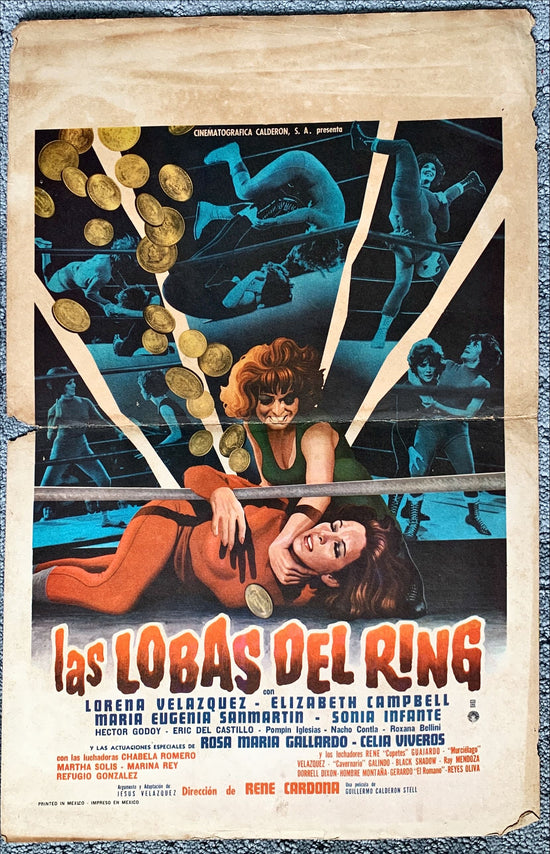 Las lobas del Ring,Mexican window card