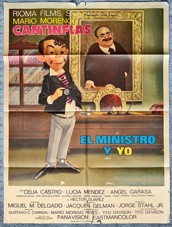 Cantinflas - El Ministro y Yo (1976) One Sheet Movie Poster - MX, Cantinflas