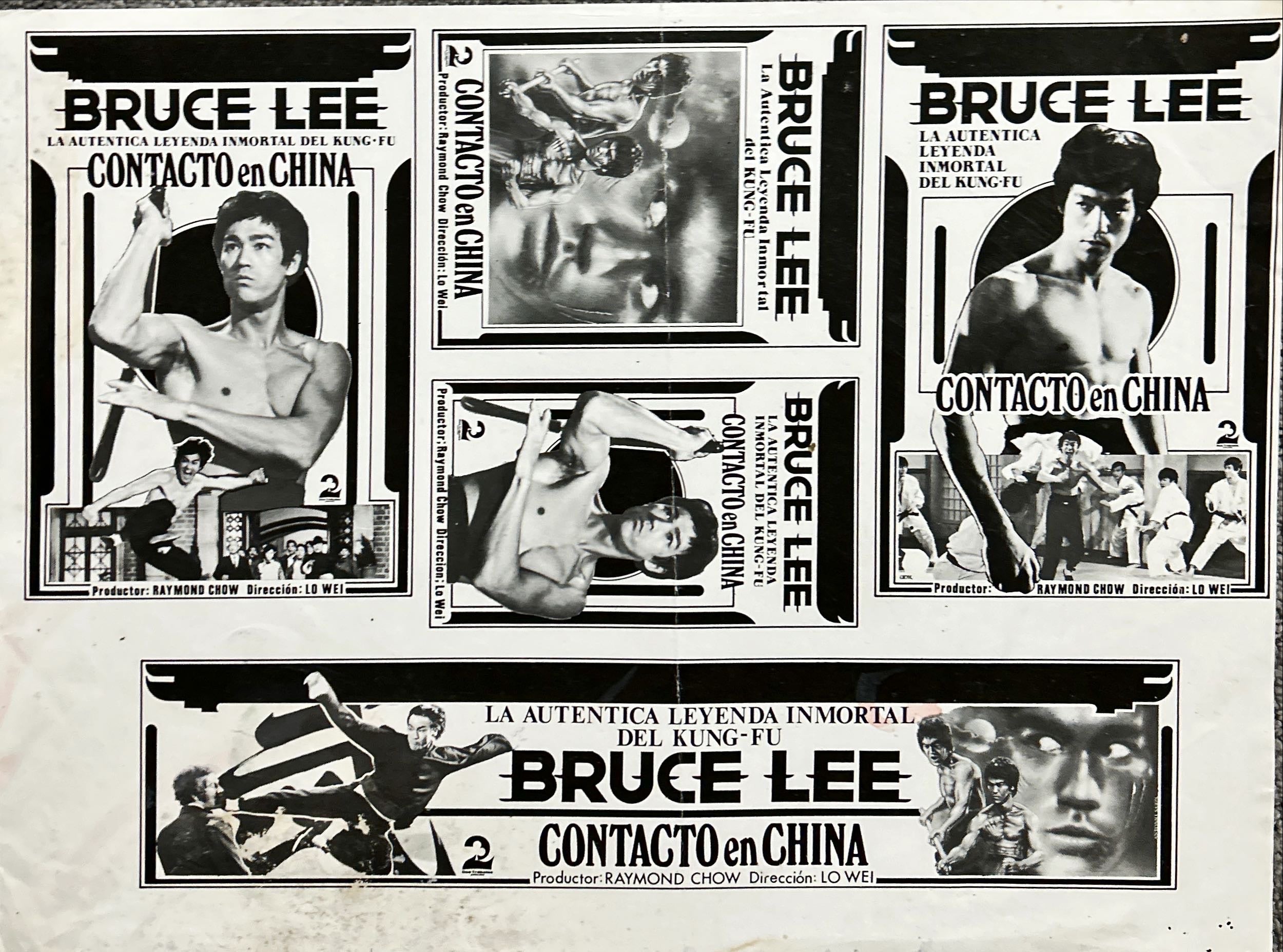 Martial Arts original spanish poster and lobby cards bundle