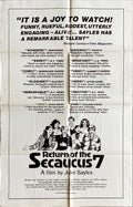 Return of the Secaucus 7,  int'l reviews 1sh '80 John Sayles!