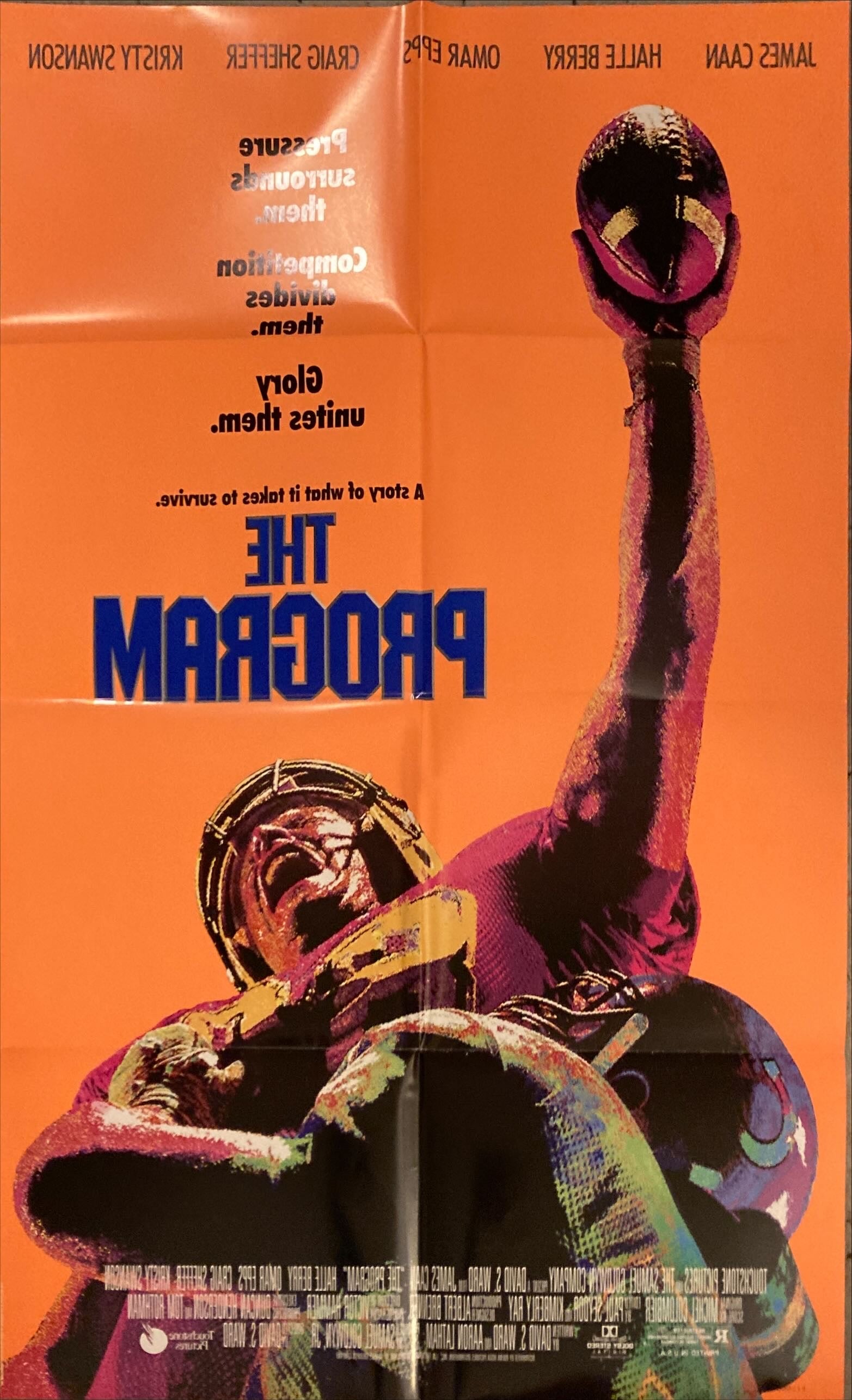 The program (1993) One Sheet Movie Poster - DS, James Caan