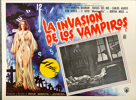 La invasión de los vampiros Mexican lobby cards 3x