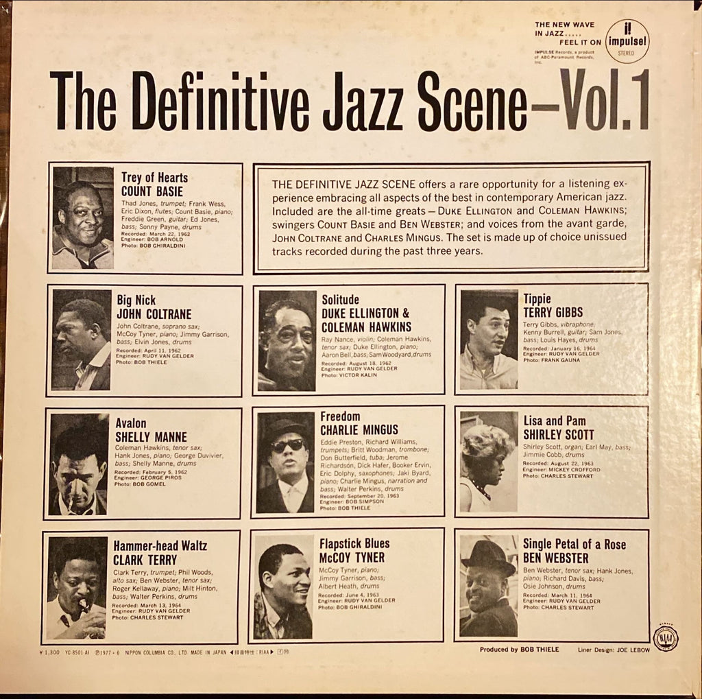 The Definitize Jazz Scene Volume 1 1977 [Rare Japanese Import w/o OBI] Vinyl/LP