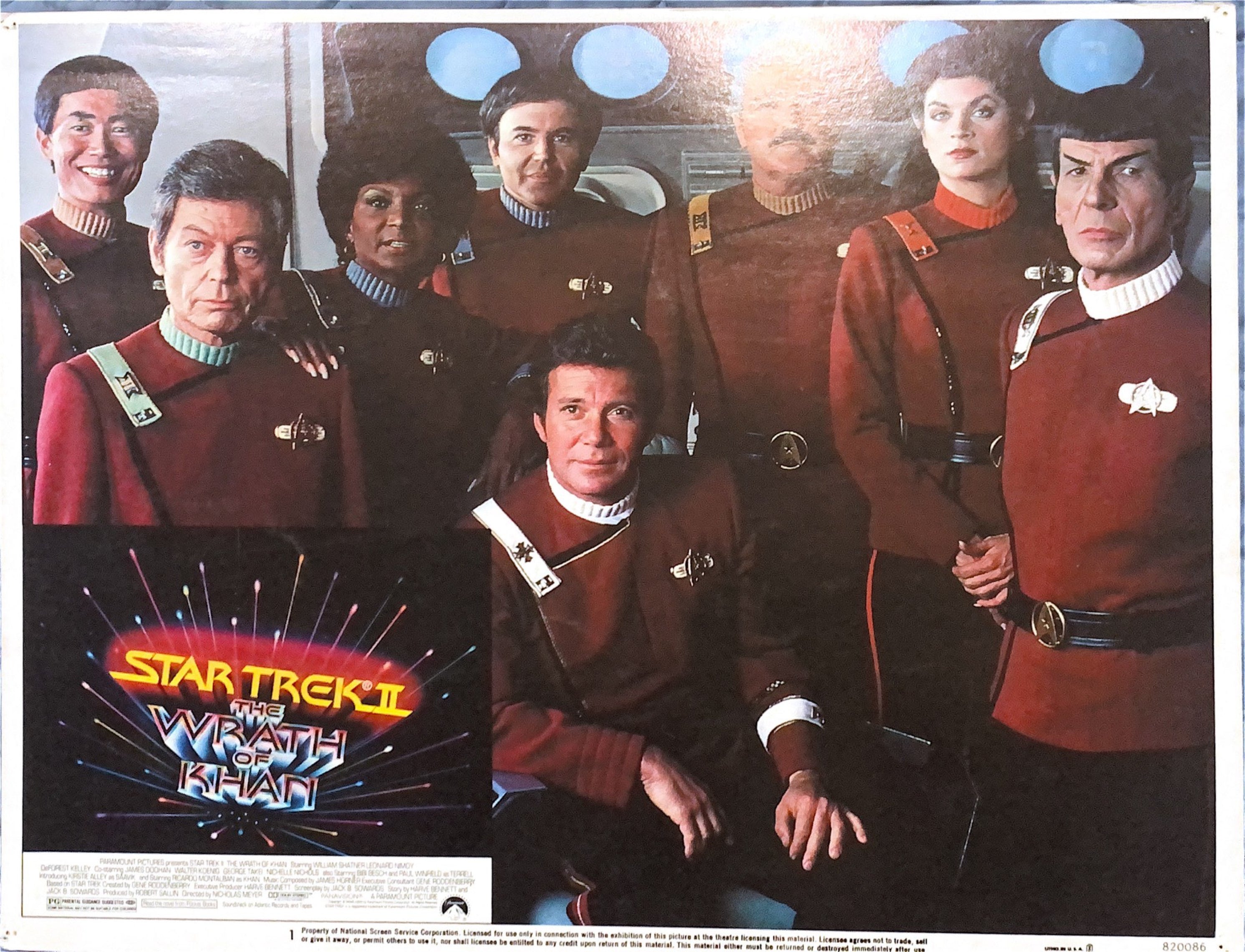 STAR TREK II six Lobby Cards 1982 #845 - PosterCollectors.xyz