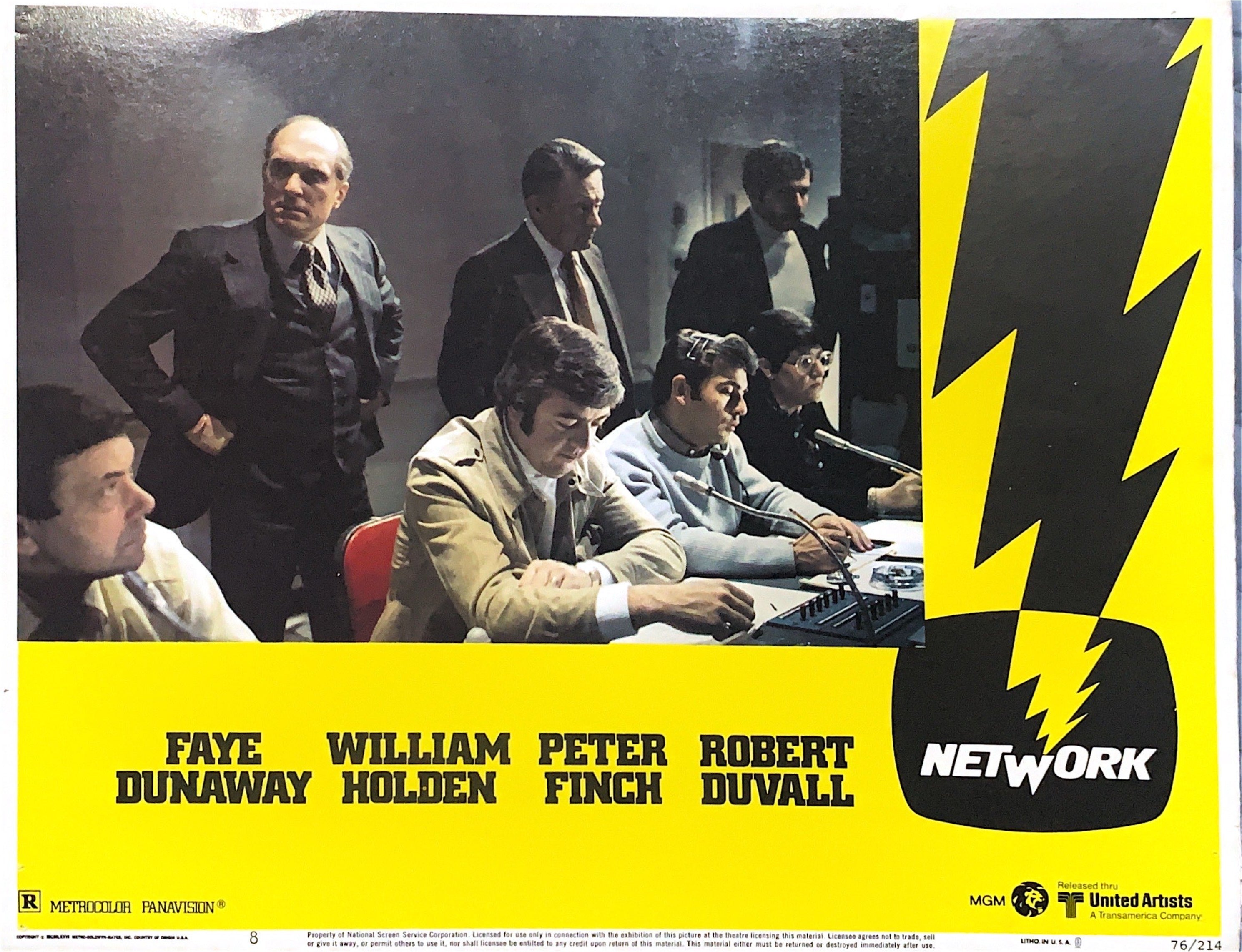 #848 NETWORK 7 Lobby Cards 1976 - PosterCollectors.xyz