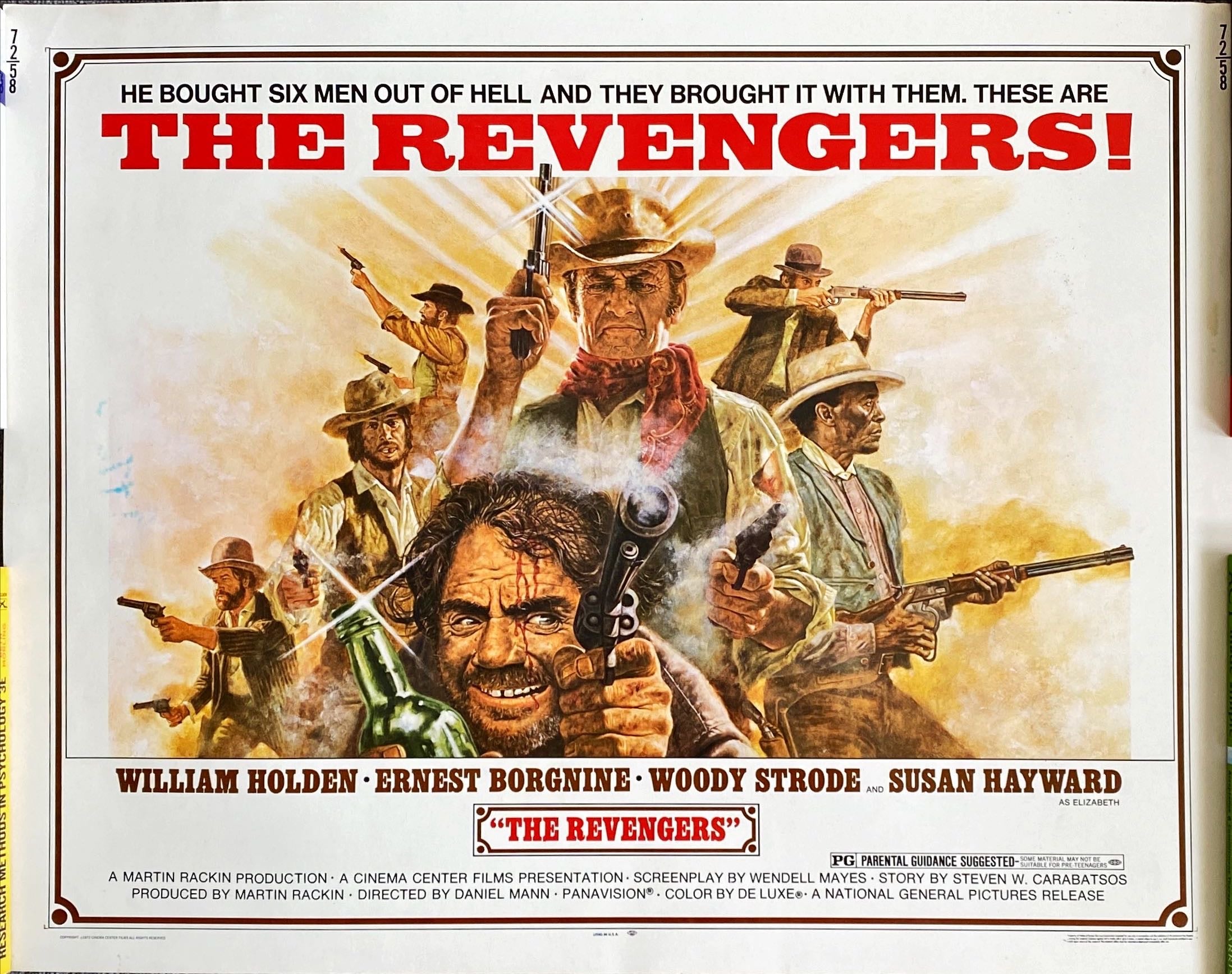 LI (285) REVENGERS 1/2sheet movie poster '72 Western - PosterCollectors.xyz