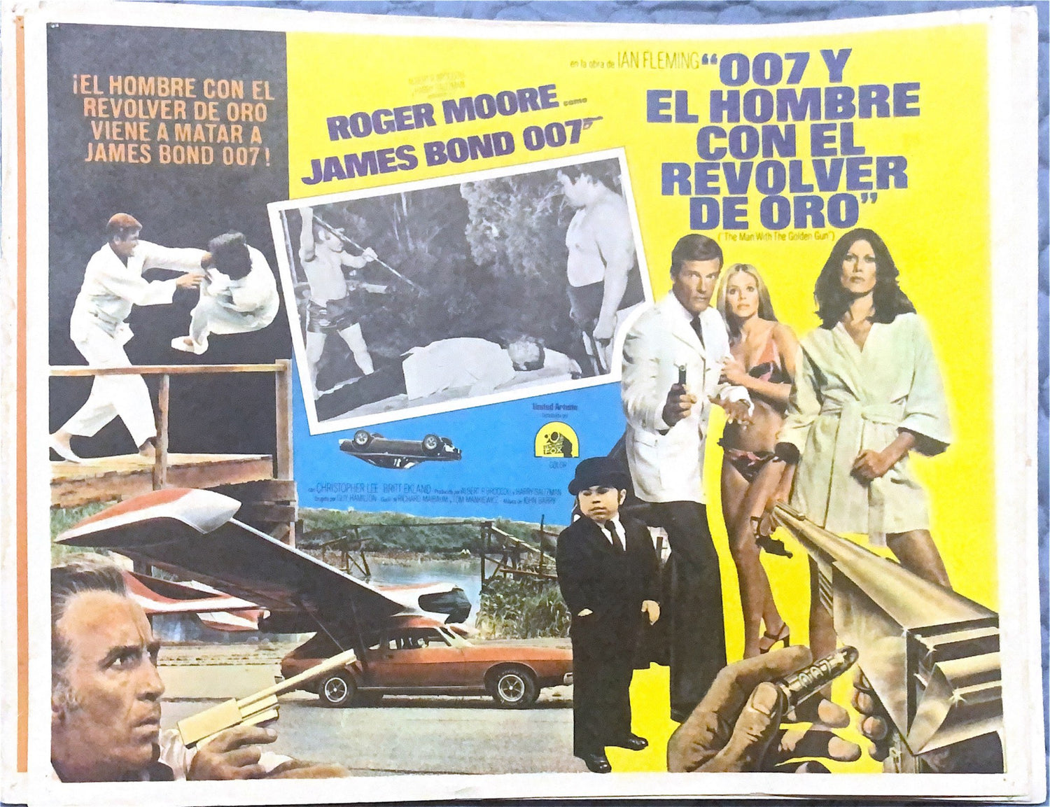 MAN WITH THE GOLDEN GUN Mexican Lobby Cards &