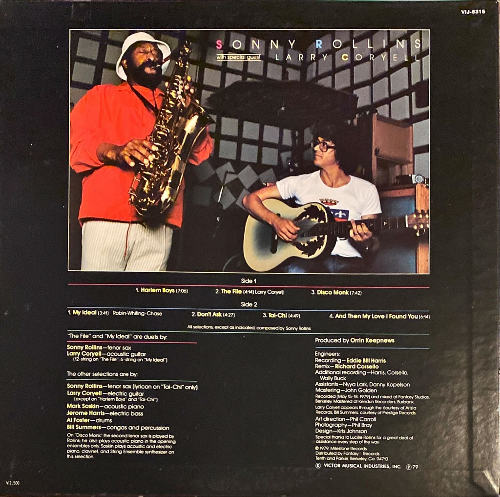 Sonny Rollins - Don't Ask 1979 [Rare Japanese Import] Vinyl/LP
