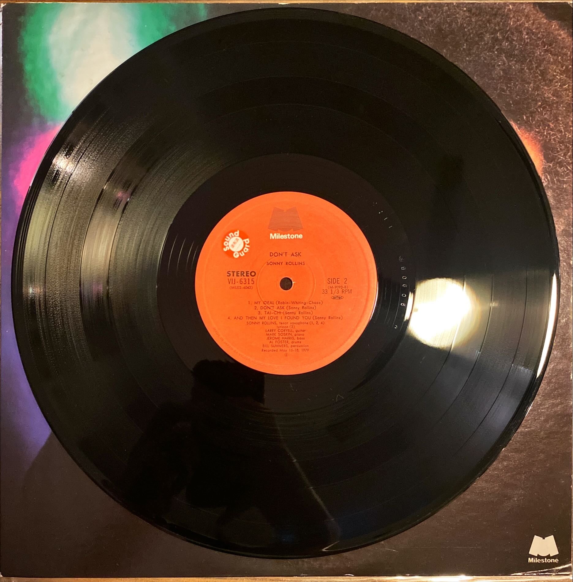 Sonny Rollins - Don't Ask 1979 [Rare Japanese Import] Vinyl/LP