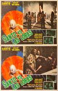 (216) SANTO VS. LAS LOBAS Mexican lobby card '76 - PosterCollectors.xyz