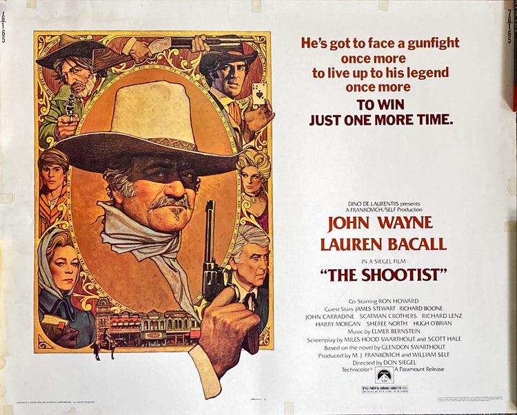 (290) SHOOTIST 1/2sheet movie poster 1976 John Wayne - PosterCollectors.xyz