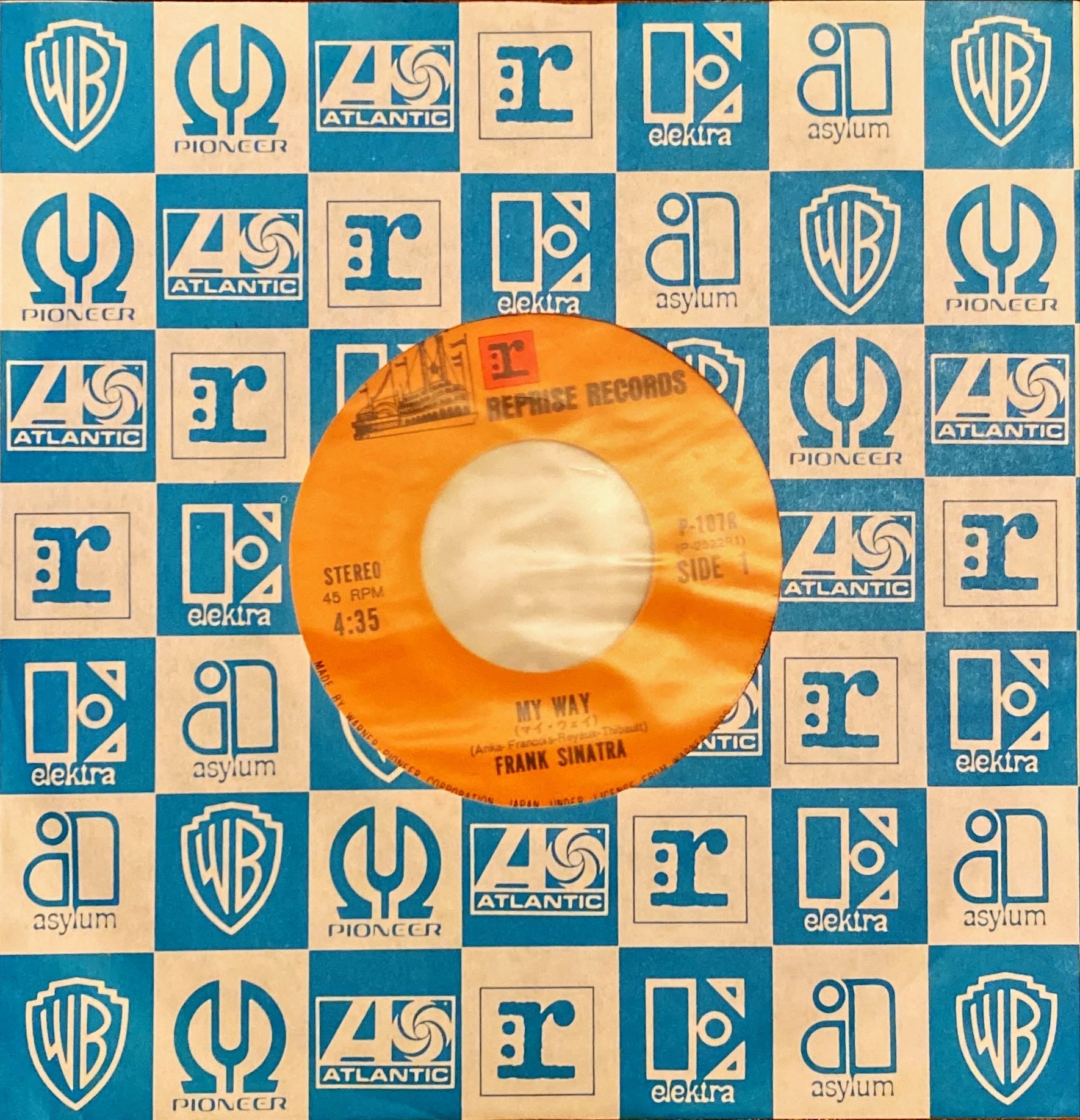 Frank Sinatra Set of 2 Singles My Way - Strangers in the Night [Rare Japanese 7" Vinyl] Very Good - Excellent