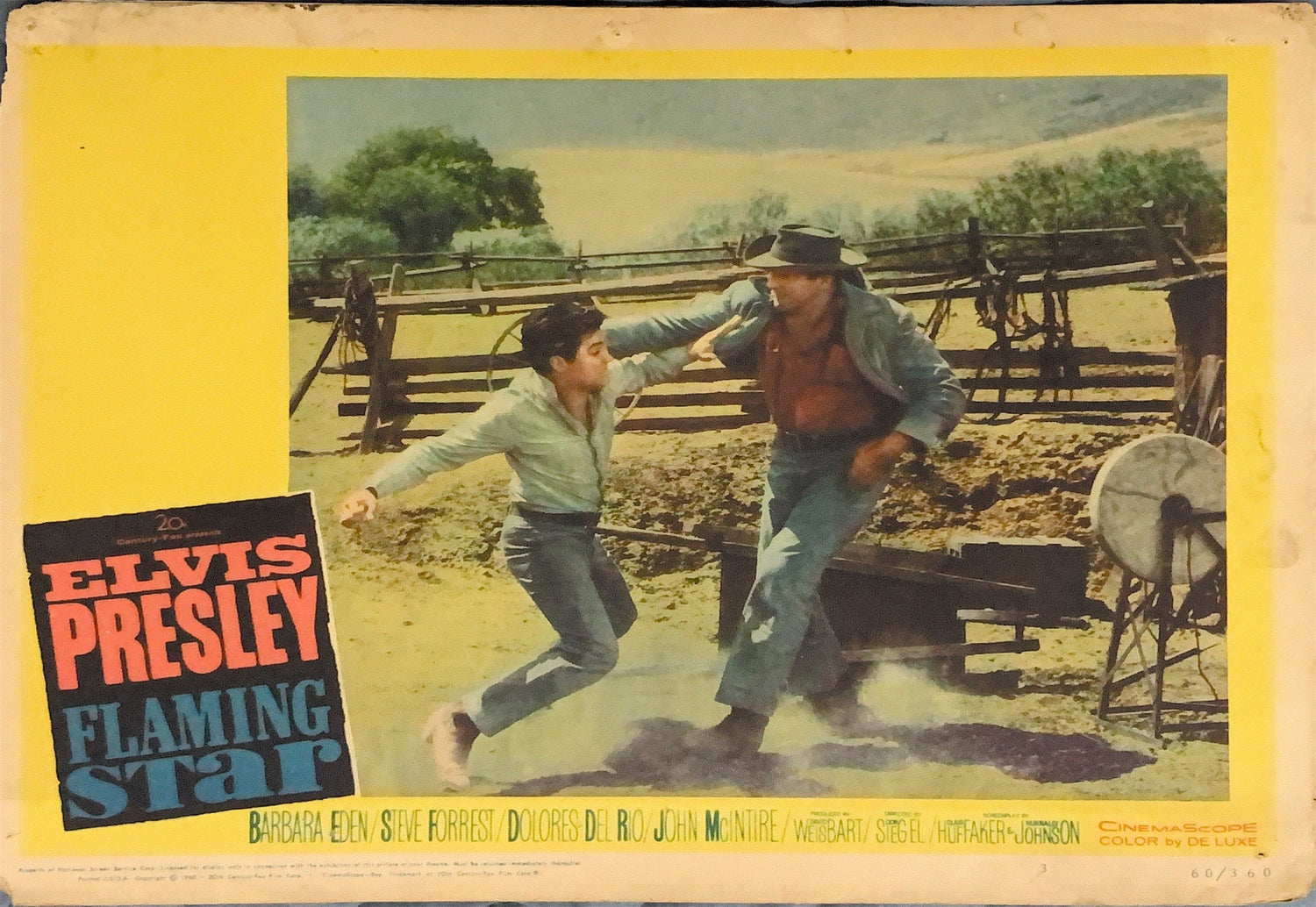 FLAMING STAR 6 Lobby Cards 1960 - Elvis Presley - PosterCollectors.xyz