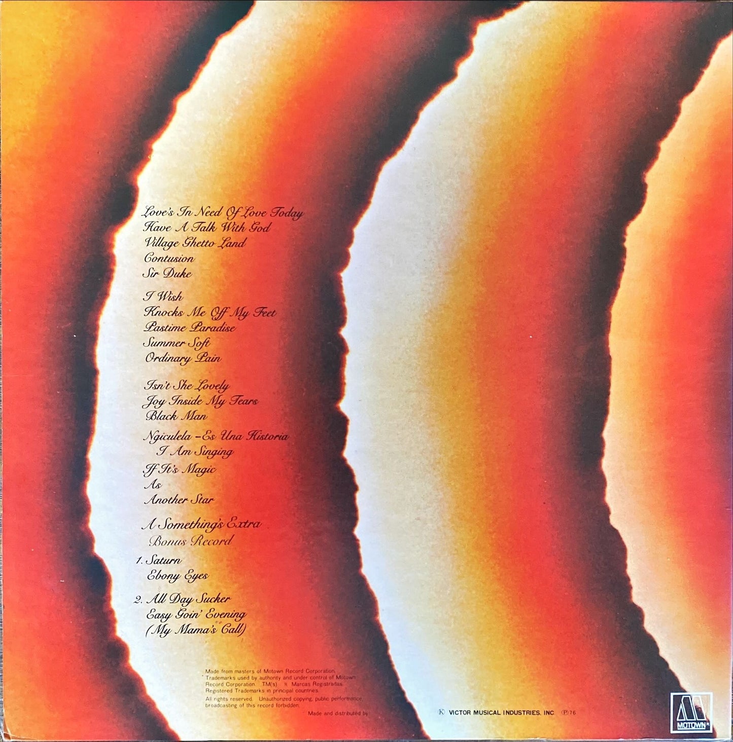 Stevie Wonder - Songs in the Key of Life Collector's Edition (1976) Japanese Vinyl Record